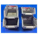 Husky Large Stackable Click Bins Lot