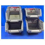 Husky Large Stackable Click Bins Lot