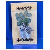 Happy Holidays Hanging Wall Sign