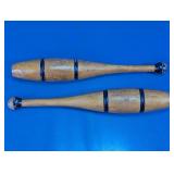 Wooden Juggling Clubs Pair