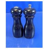 Vintage Wooden Salt & Pepper Shaker Duo