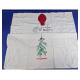 Holiday Christmas Kitchen Tea Towels Duo