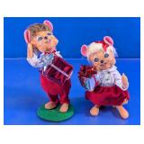 Gift-Bearing Mouse Holiday Figurines