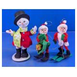 Christmas Snowman & Santa Figures