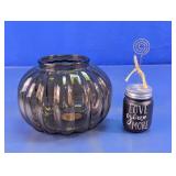 Robert Stanley Fall Glass Pumpkin Jar