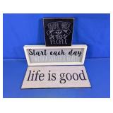 Wood Wall Decor Signs Lot