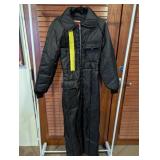 Black Quilted Insulated Jumpsuit