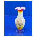 Decorative Swirled Art Glass Vase
