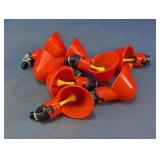 Red Automatic Poultry Watering Cups