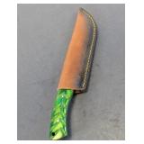 Custom Hand-Forged Skinner Hunting Knife w/Shealt