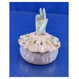 Japanese Ceramic Pink Trinket Dish
