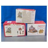 Liberty Falls Village Houses & Pewter Figurine