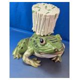 Hand-Painted Ceramic Frog Garden Stool