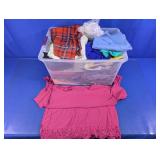 Assorted Clothing Tote and Top Lot