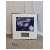 Framed Hurricane Memorial Plaque Art