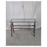 Modern Glass Top Console Table