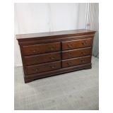 Traditional Wooden Double Dresser Credenza