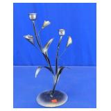 Decorative Metal Calla Lily Candle Holder