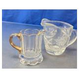 Glass Creamer & Pitcher Set