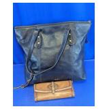 Fossil Tote Bag & Wallet Set