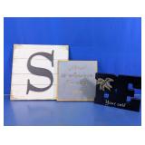 Rustic Decorative Signs Trio