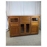 Traditional Wooden Buffet and Credenza Cabinet