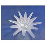 Frosted Glass Starburst Votive Candle Holder