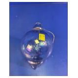 Clear Glass Snowflake Christmas Ornament