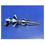 Robert Stanley Striped Glass Finial Ornament