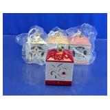 Ceramic Light-Up House Ornament Set