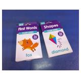 First Words & Shapes Flash Cards Set