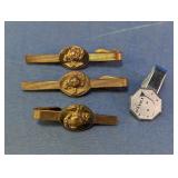 4 Military Tie Pins