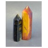 Tigerï¿½s Eye & Mookaite Jasper Crystal Towers