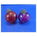 Decorative Red & Purple Christmas Ornaments