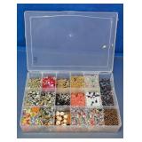 Assorted Jewelry Craft Beads & Organizer