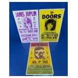 Vintage Concert Poster Set
