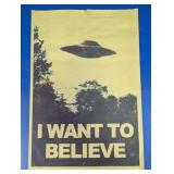 The X-Files "I Want to Believe" UFO Poster
