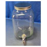 Glass Beverage Dispenser with Spigot