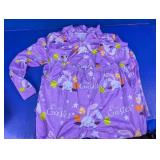Purple Easter Bunny Print Pajama Set