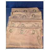 Pink Grommet Top Window Curtain Panels Set