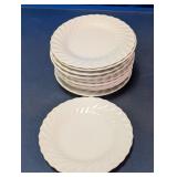 Corelle Swirl White Salad/Bread Plates Set