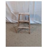 Vintage Wooden Folding Step Stool