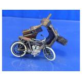 Harley-Davidson Bicycle & Wooden Scooter Decor