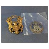 ROTC & Dorsetshire Regimen Cap Badge Set