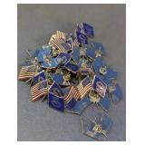 American Flag & Air Force Emblem Pin Assortment