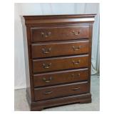 Tall Wooden 5-Drawer Chest of Drawers