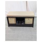 Cubby Storage Bench with Cushion