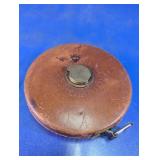 Vtg. Chesterman 100FT Leather Measuring Tape