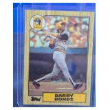 ROOKIE CARD 1987 TOPPS BARRY BONDS