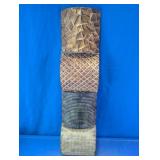 Textured Geometric Metal Wall Decor